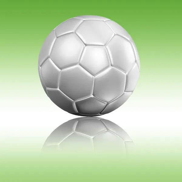 Un calcio calcio con riflesso — Foto Stock