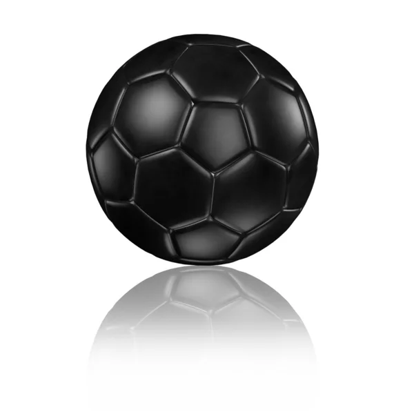 A soccer football with reflection — Stock Photo, Image