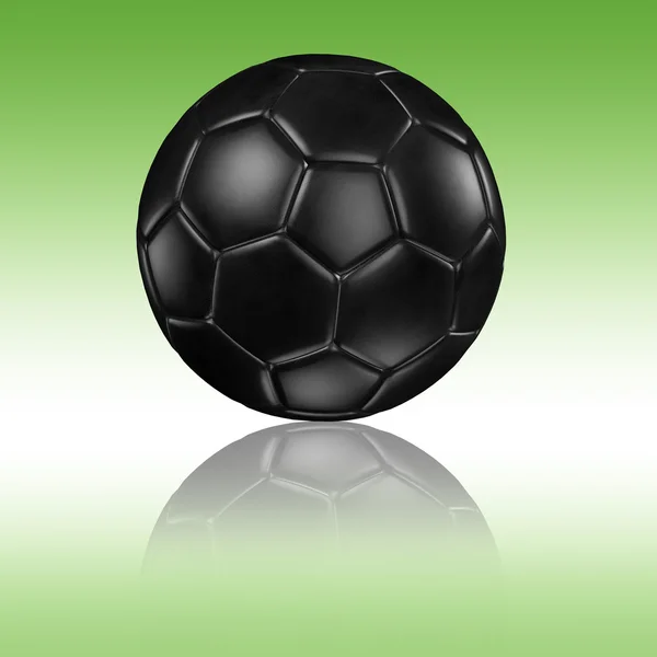 Футбольный футбол с отражением — стоковое фото