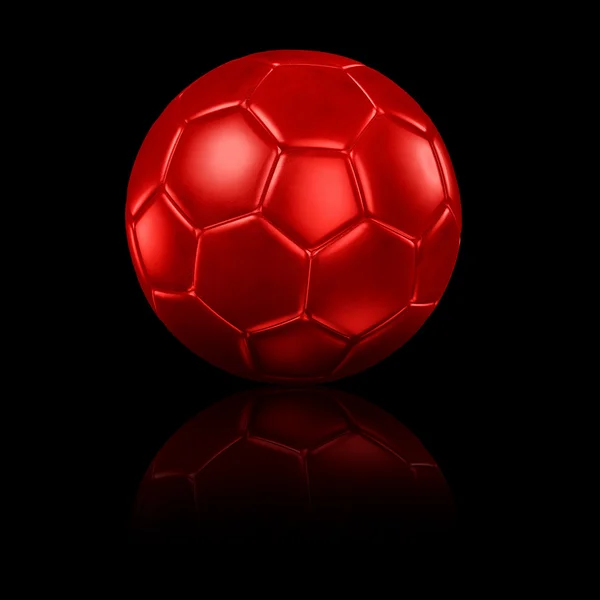 Um futebol com reflexão — Fotografia de Stock