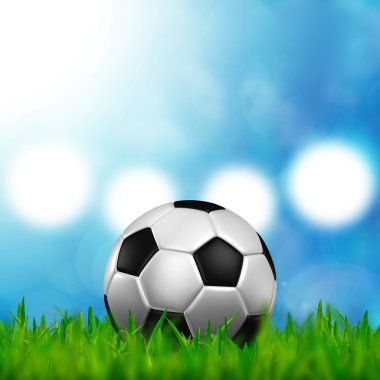 arka planda yeşil çim futbol