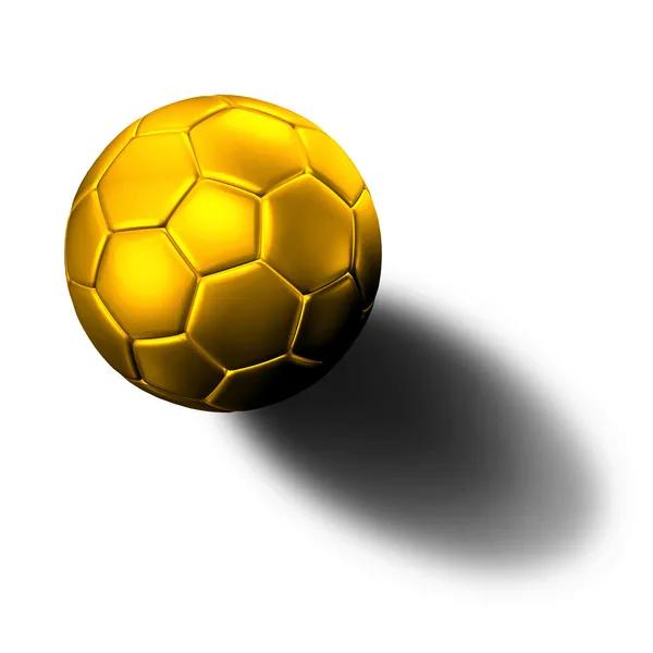 Piłka nożna z cieniem. — Zdjęcie stockowe