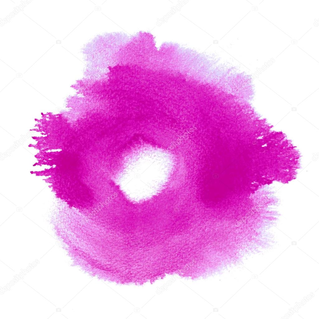 Abstract lilac watercolor hand painted background
