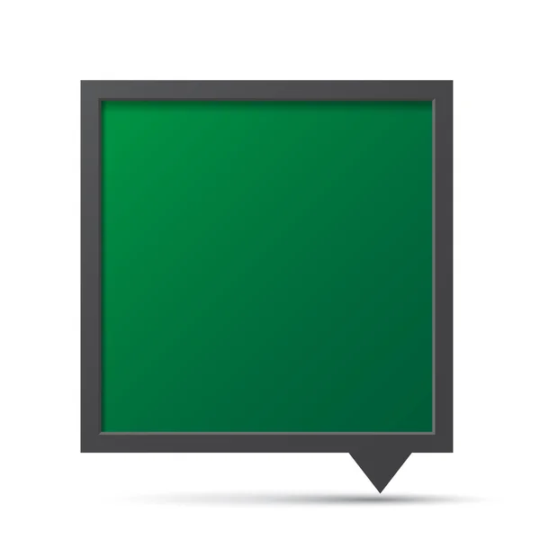 3D bolha conversa blackboard . — Vetor de Stock