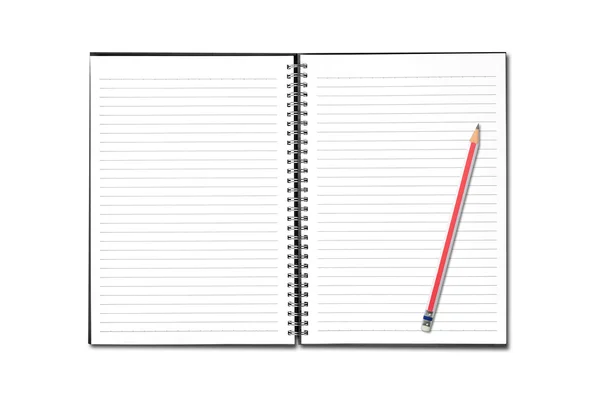 Blank open notebook — Stock Photo, Image