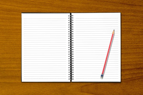 Blank open notebook — Stock Photo, Image