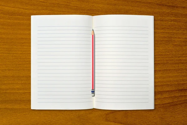 Blank open notebook — Stock Photo, Image