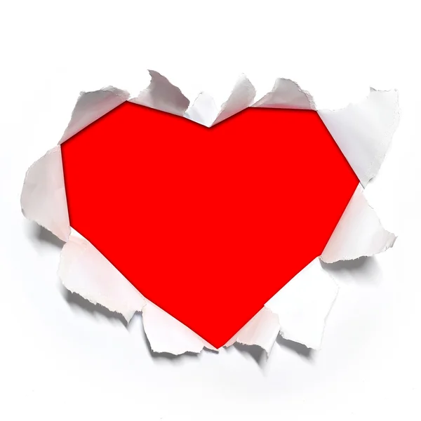 Carta a forma di cuore — Foto Stock