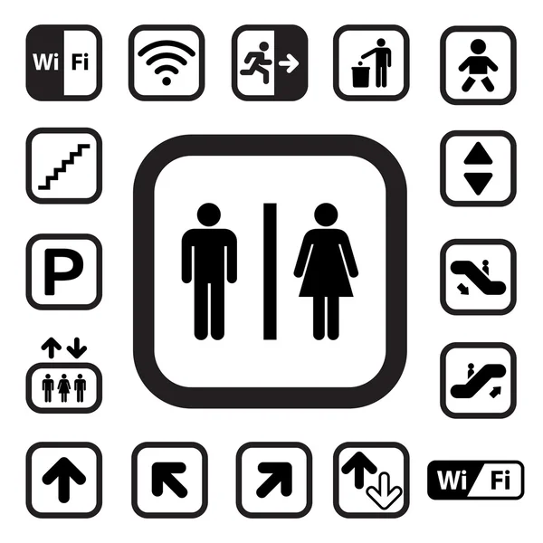 Set icone pubbliche — Foto Stock