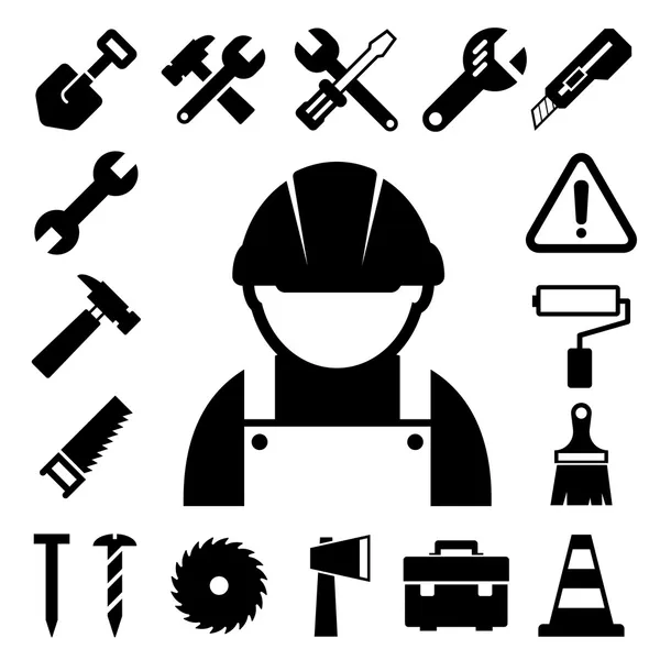 Conjunto de iconos de construcción — Vector de stock