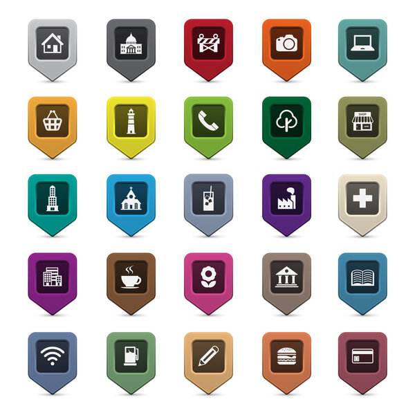 Набор круглых 3D-указателей
