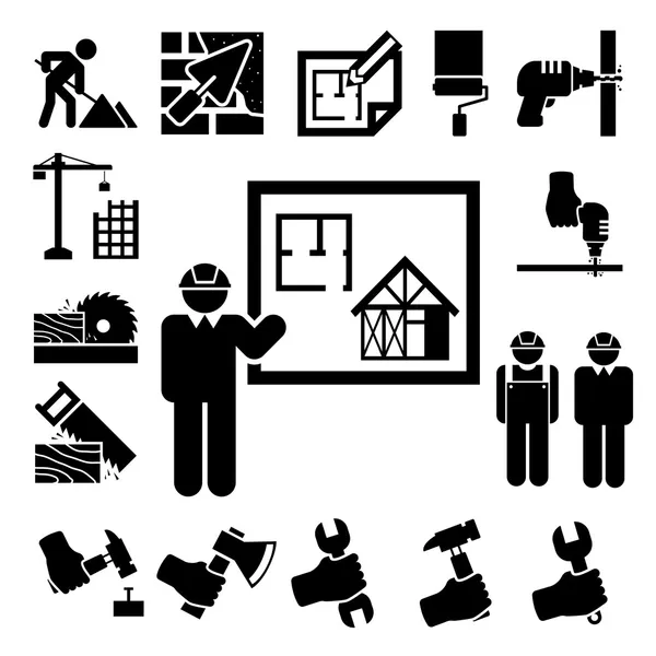 Construction Icons set — Stock Illustration Construction Icons set Vector Graphics