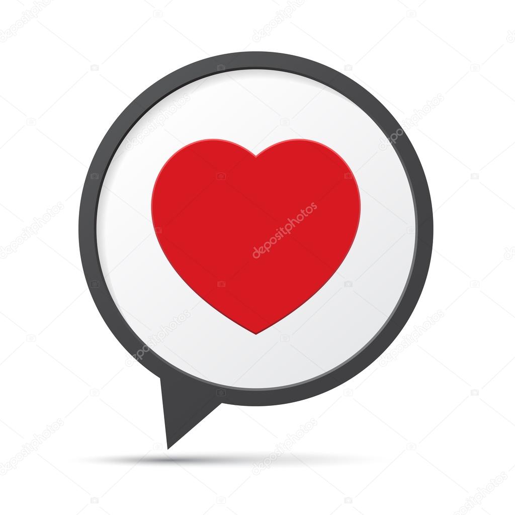 Heart Symbol Speech Bubble