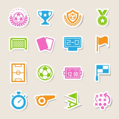 futbol simgeler kümesi.