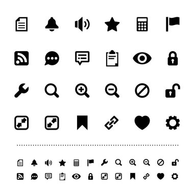 Retina arabirimi Icon set