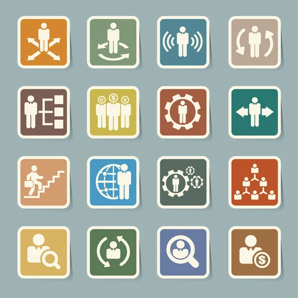 İşletme ve yönetim Icons set