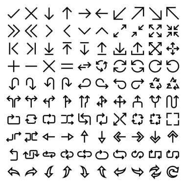 ince çizgi Icons set