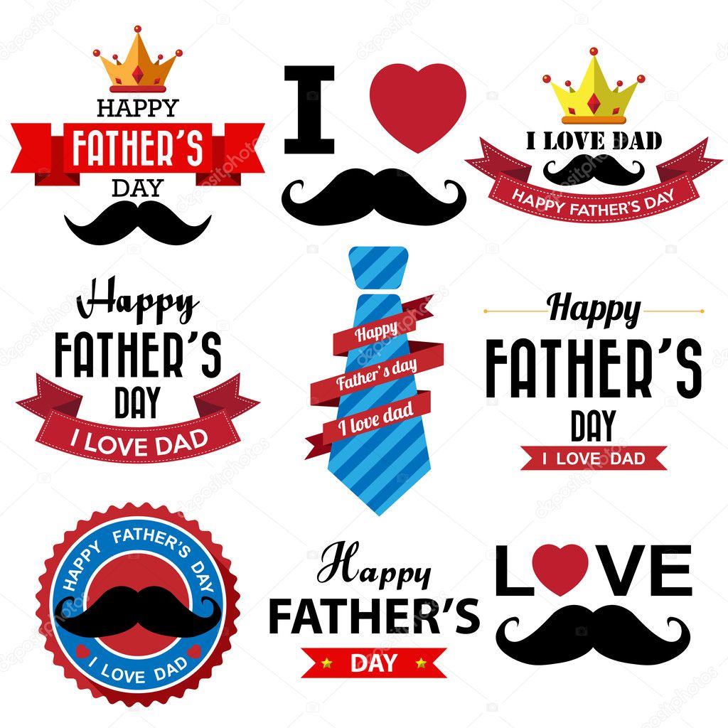 Happy fathers day vintage retro type font