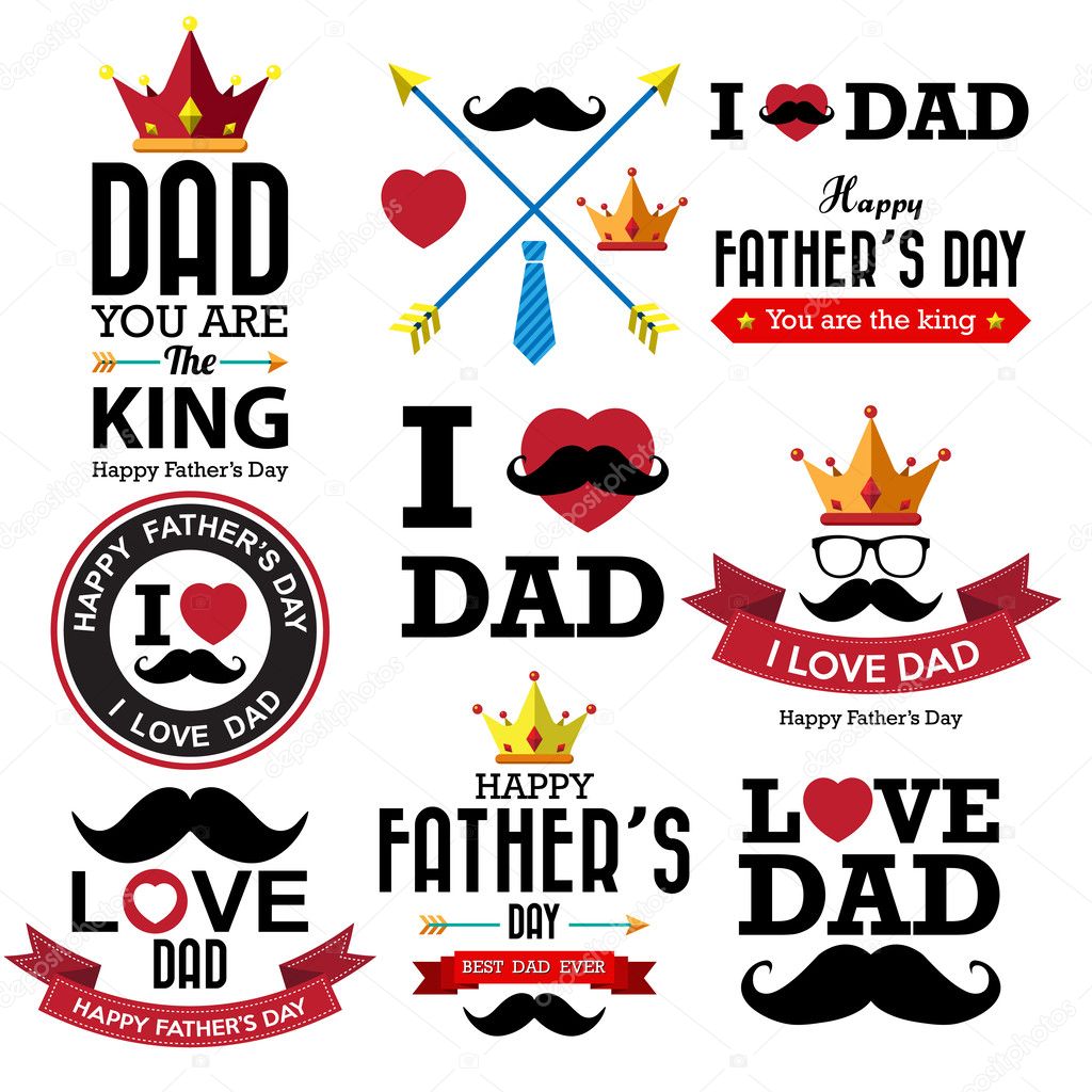 Happy fathers day vintage retro type font