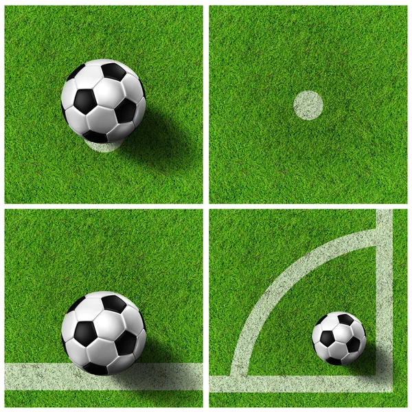 Illustration of a soccer field — Stock Photo, Image