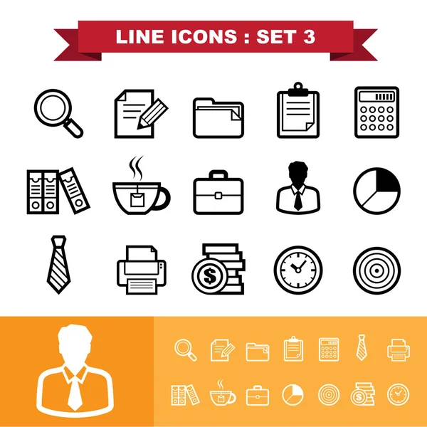 Line icons set — Stock Vector