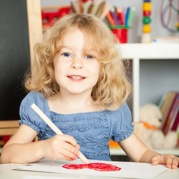 Bambino in classe — Foto Stock