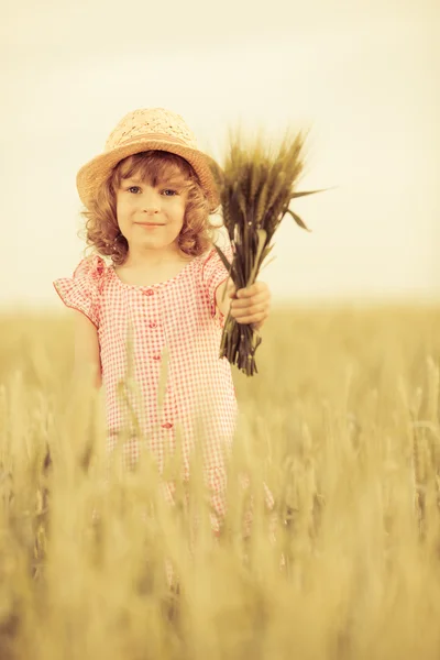 Bambino felice in autunno — Foto Stock