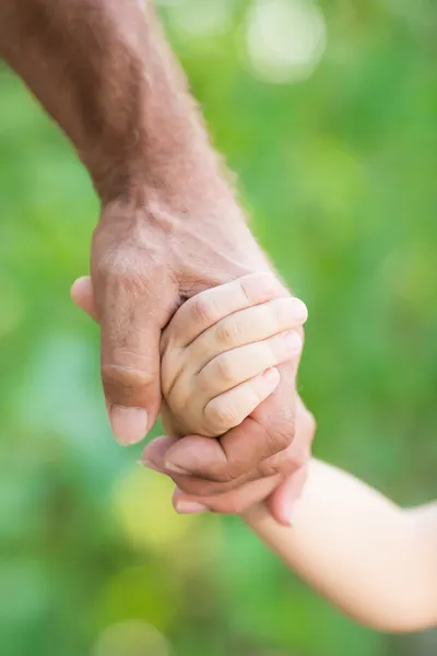 Senior Mann und Baby — Stockfoto