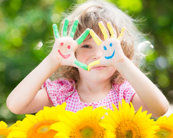 Glückliche Hände — Stockfoto