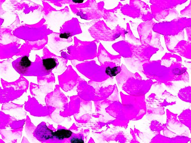 Suluboya Güller, Şakayık ve Yapraksız Kalıp. Yaz Çiçeği Arkaplanı. Klasik Peonie Eco Rapport. Egzotik Mayo Tasarımı. Mor Mor Botanik Çiçek Çizimi.