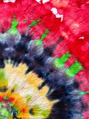 Mavi, Kırmızı ve Sarı Psikedelik Girdap Tekstili. Özgürlük Girdabı 'nı bağladı. Boho Boyalı Kıyafetler. Reggae Suluboya Efekti. Hippi Batic. Canlı Haight San Francisco Swatch. Boyalı Sarmal Arkaplan Bağla.