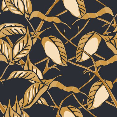 Limonsuz desen. Basit İşaretli Kireç. Botanik Çizimi. Sarı Altın Çağdaş El Çizim Arkaplanı. Vector Summer Citrus Yazdırma. Psikedelik Citron Motifi.