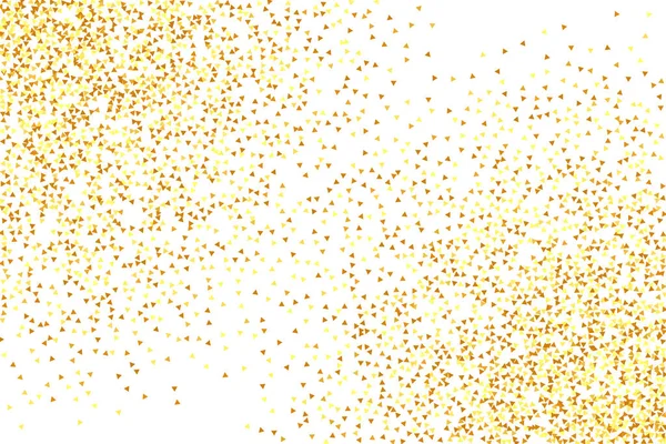 Χρυσά Κομφετί Στο Ρεντ Απομονωμένα Χρυσά Σωματίδια Σκόνης Διάνυσμα Γύρω — Διανυσματικό Αρχείο