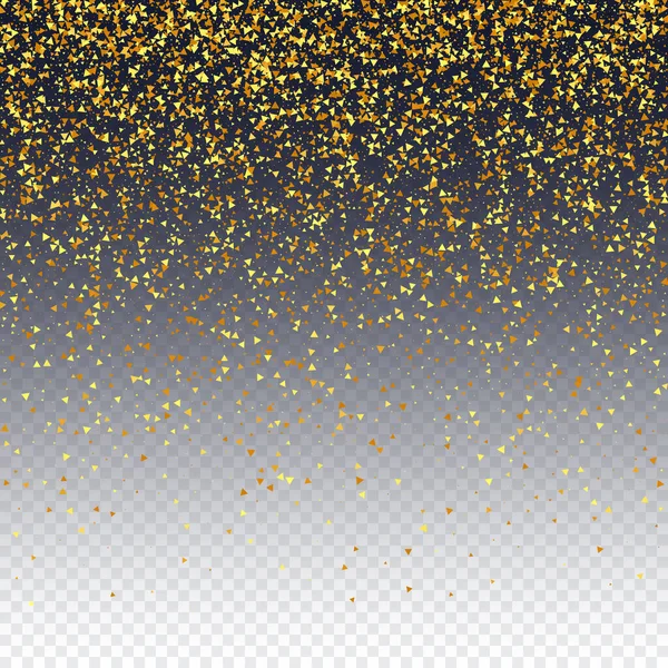 レッドのゴールド コンフェッティ 分離された黄金の塵粒子 ベクトル丸棒 概要虹色背景 誕生日カード ランダム ブライダル バックドロップ フォイル — ストックベクタ