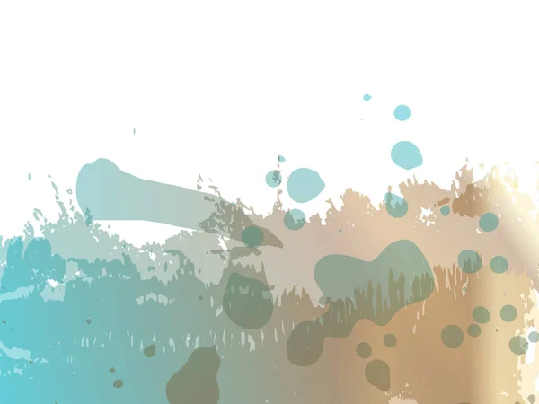 Vector Brush Stroke Splash Fluido Abstrato Splash Isolado Fundo Branco —  Vetores de Stock