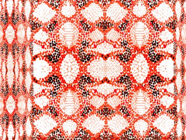 Canlı Geometrik Mayo Kalıbı. Etnik Kusursuz Düzen. Suluboya Etnik Tasarım. Yaz Rhombus Arkaplanı. Kırmızı Somon Yılan Derisi Rastgele Doku. Coğrafi Simetrik İkat Uyumu.