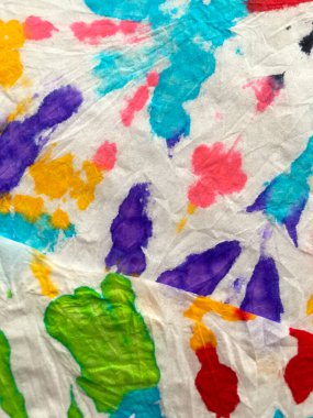 Özgürlük Girdabı 'nı bağladı. Boho Boyalı Kıyafetler. Reggae Suluboya Efekti. Psikedelik girdap tekstili. Boya sarmalı arka plan. Hippi Batic. Canlı Haight San Francisco Swatch. Mavi, Kırmızı ve Sarı