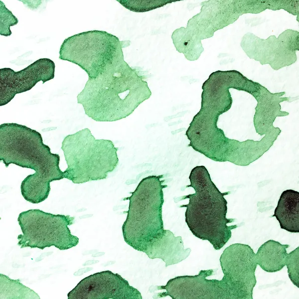 Fliesen Vor Ort Leopard Skin Print Aquarell Camouflage Design Animal — Stockfoto