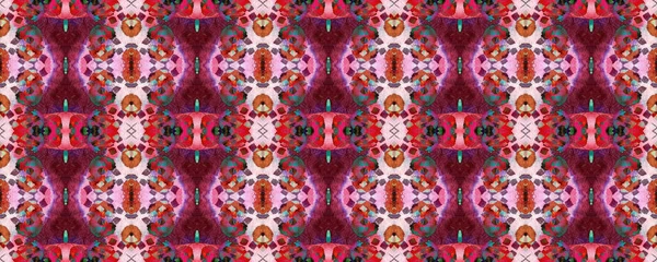 Chevron Geometrische Badmode Patroon Blauw Rood Groen Pastel Plezierrechthoek Ikat — Stockfoto