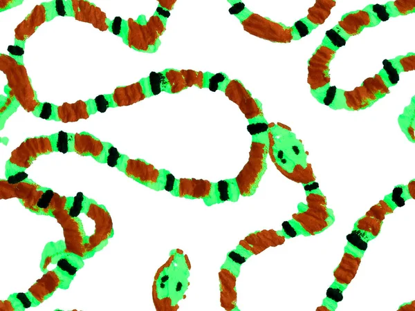 Snake Skin Print Venom Dragon Imitation African Safari Leather Illustration — Stock Photo, Image