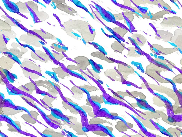 Klasická Modrá Indigometrická Geometrická Zvířecí Textura Zebra Skin Print Zvířecí — Stock fotografie