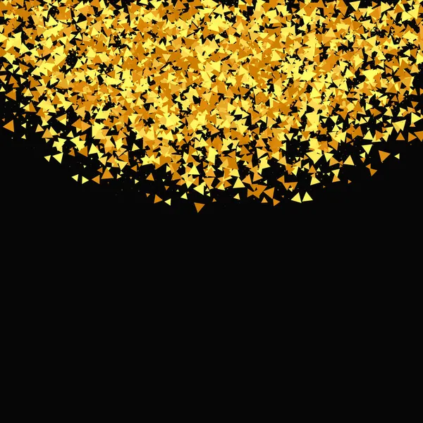 Gold Confetti Red Geïsoleerde Gouden Stofdeeltjes Vector Rond Bokeh Abstracte — Stockvector