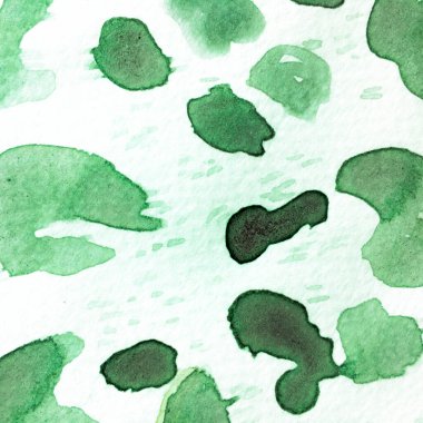 El çizimi Safari yüzeyi. Leopar soyut dokusu. Suluboya Kamuflaj Tasarımı. Yeşil ve Turkuaz Hayvan Kamuflaj Arkaplanı. Büyük Afrika Arkaplanı. Spot Tile. Leopar Cilt Yazdırma. 