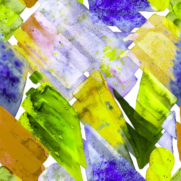 Tidewater Yeşili ve Mavi Bauhaus Kusursuz Şablon. Eğlenceli Geometri. Organik arka plan. Freehand Suluboya Hatları. 70 'lerin Renkli Kübizm İllüstrasyonu. Suluboya Moda Sanatı. Afrika Jeo Fırça Vuruşu.