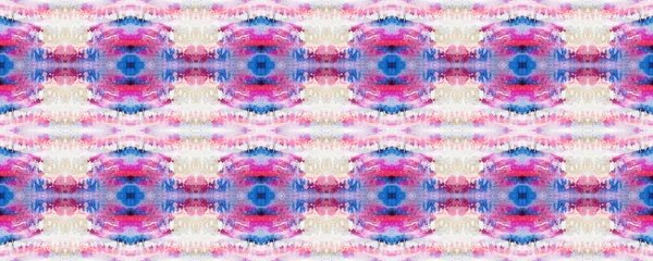 水彩民族デザイン キラーラグランダムなテクスチャ 紫のパステル ファンのレクタングルIkat Rapport 民族のシームレスなパターン シェブロン幾何学水着パターン アステカ背景 — ストック写真