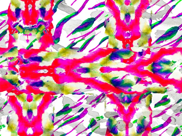 Watercolor Camouflage Design. Abstract Safari Tile. Geometric Animal Texture. African Pattern. Stripes Seamless Pattern. Zebra Skin Print. Animal Camouflage Background. Proton Purple
