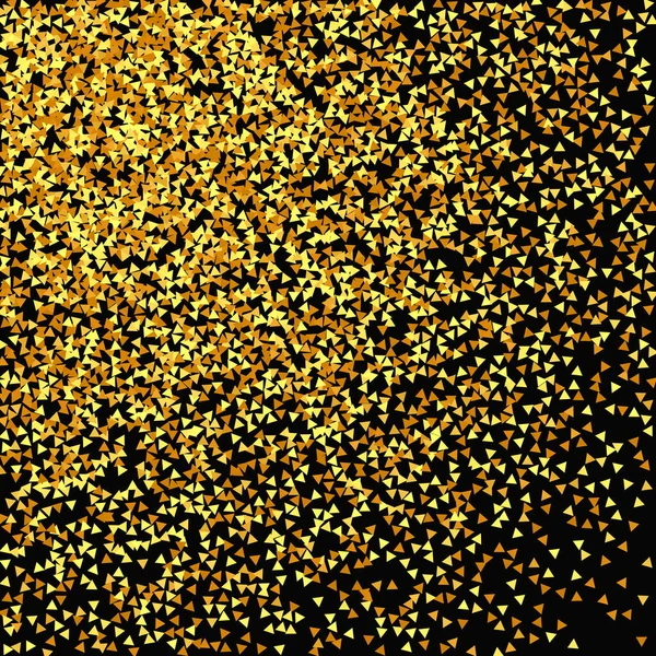 Confettis Sur Red Particules Isolées Poussière Dorée Foil Border Fond — Image vectorielle