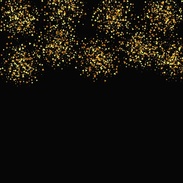 Kırmızı üzerine altın konfeti. İzole edilmiş Altın Toz Parçacıkları. Vector Round Bokeh. Soyut Parlak Arkaplan. Folyo Sınırı. Geometrik Yıldönümü Arkaplanı. Sıvı doğum günü kartı. Rastgele Gelin Arkaplanı.