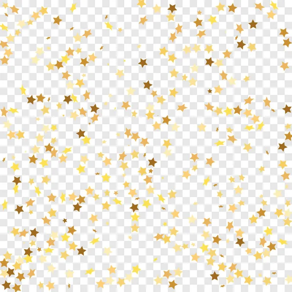 Star Sequin Confetti Прозрачном Фоне Шаблон Подарочной Карты Ваучера Векторный — стоковый вектор