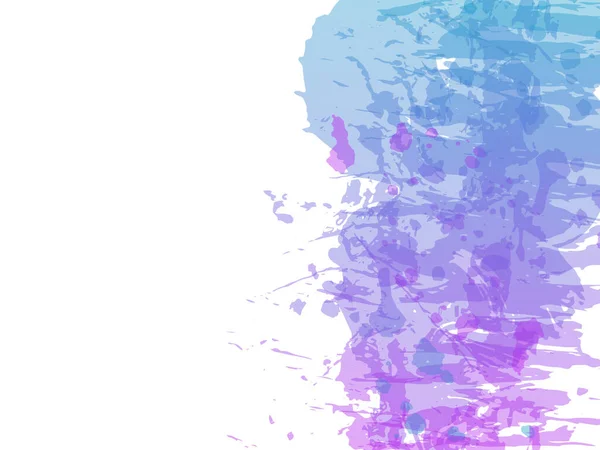 ベクトルブラシストローク 概要流体スプラッシュ 白の背景に孤立スプラッシュ 背景の水彩色が施されている ブルーとインディゴの販売 バナーブラシ グラデーション絵筆 — ストックベクタ